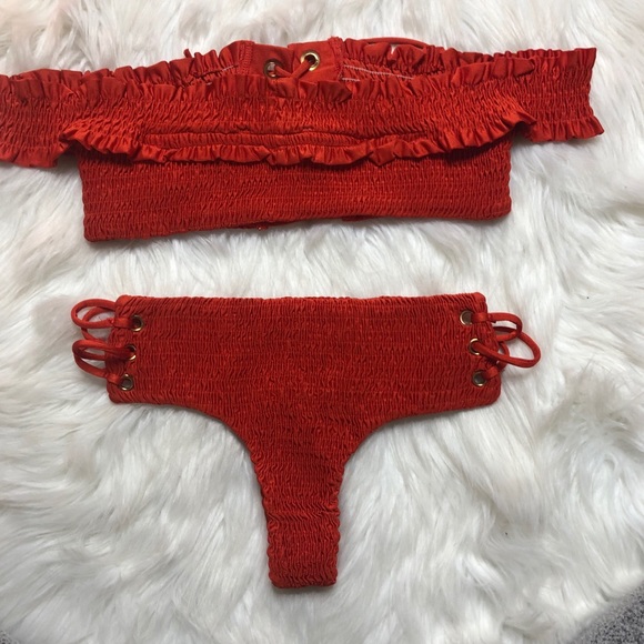 ❤️ Set 👙 Red Bikini - Picture 3 of 7